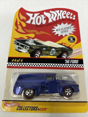 ミニカー Hot Wheels 56 Ford Neo-Classics Series Hot Wheels Neo-Classics Series '56 Ford Blue 4 Of 4 10611/12500