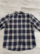 Carhartt Plaid Heavyweight Flannel Work Shirt Long Sleeve Men Size 2XLT