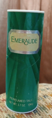 Vintage Emeraude Coty 3.7 oz 104 grams Talc Perfume Body Powder New In Container