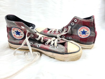 grey plaid converse