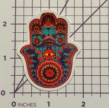 HAMSA - Mandela with Evil Eye Symbolism -  Vinyl Decal Sticker Bomb Positivity