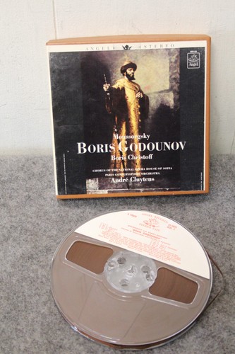 MUSSORGSKY : BORIS GODUNOV Cluytens Christoff REEL TO REEL TAPE 7.5 ips