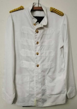 Antique Vintage British Egyptian Marine Naval Men's White Uniform Costume Dress
