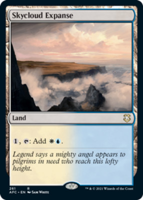 x1 Skycloud Expanse R MTG Commander Adventures in the Forgotten Realms M/NM, Eng