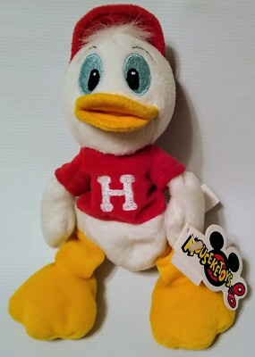 Disney Parks Huey Duck Mouseketoys Nephew Bean Bag Small Stuffed Plush 8  NWT