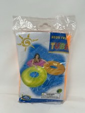 Intex The Wet Set 2010 Neon Frost Tube 36  Vinyl Yellow 59262EP Pool Swim
