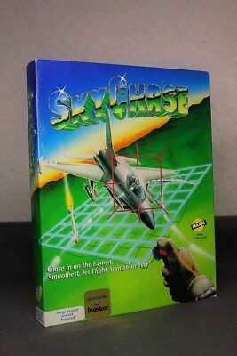 SkyChase für Amiga von Maxis, US-Version, 3D-Shooter, Original/OVP, Selten