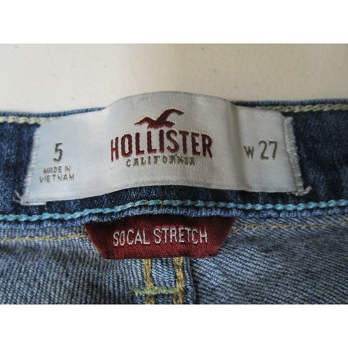 Hollister Womens 5 Slim Fit Straight Leg Ankle 5 Pocket Denim Jeans