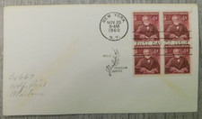 First Day Of Issue Andrew Carnegie NY 1960 Peace Vintage Stamp Envelope Cover