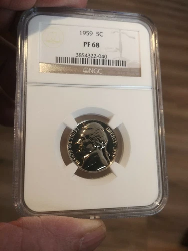 1959 NGC PF68 Jefferson Nickel