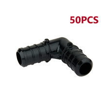 EFIELD 50PCS 1/2" Pex Poly PPSU Barb Crimp Elbow-NSF, cUPC Lead Free 