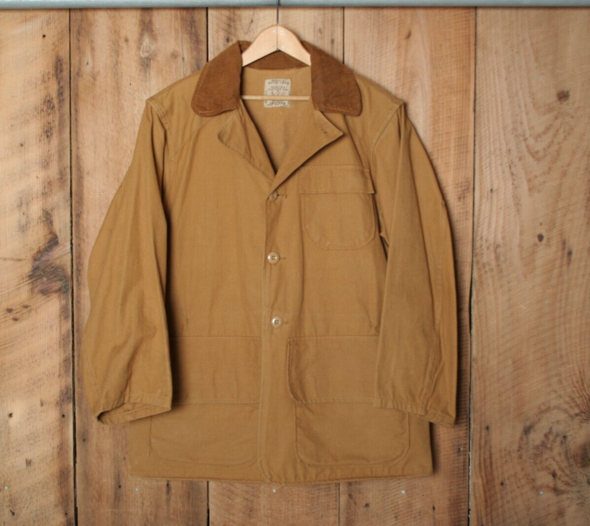 Vintage HERTER'S Hudson Bay Tan Canvas Hunting Jacket Guide Vintage HERTER'S Hudson Bay Tan Canvas Hunting Jacket Guide