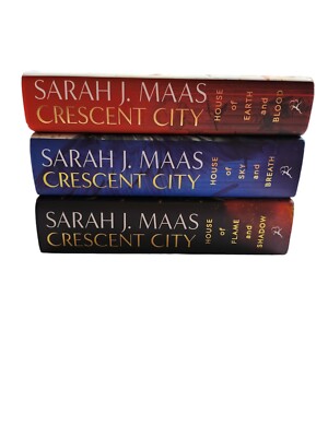 Crescent City Series Complete Set UK Hardcover Original Covers by