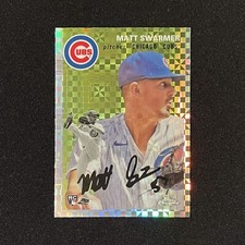 2023 Topps Chrome Platinum Anniversary Matt Swarmer Xfractor RC #29 SP Cubs