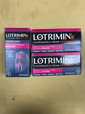 3 New Lotrimin AF Antifungal Treatment Cream - 12g Each Box Exp. 03/2025 