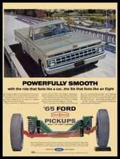1965 Ford Pickup Trucks New Metal Sign: Twin I Beam - Powerfully Smooth!