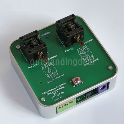 5.5V - 28V Operational Tester Instrument for Single/Dual Operational Amp ot25