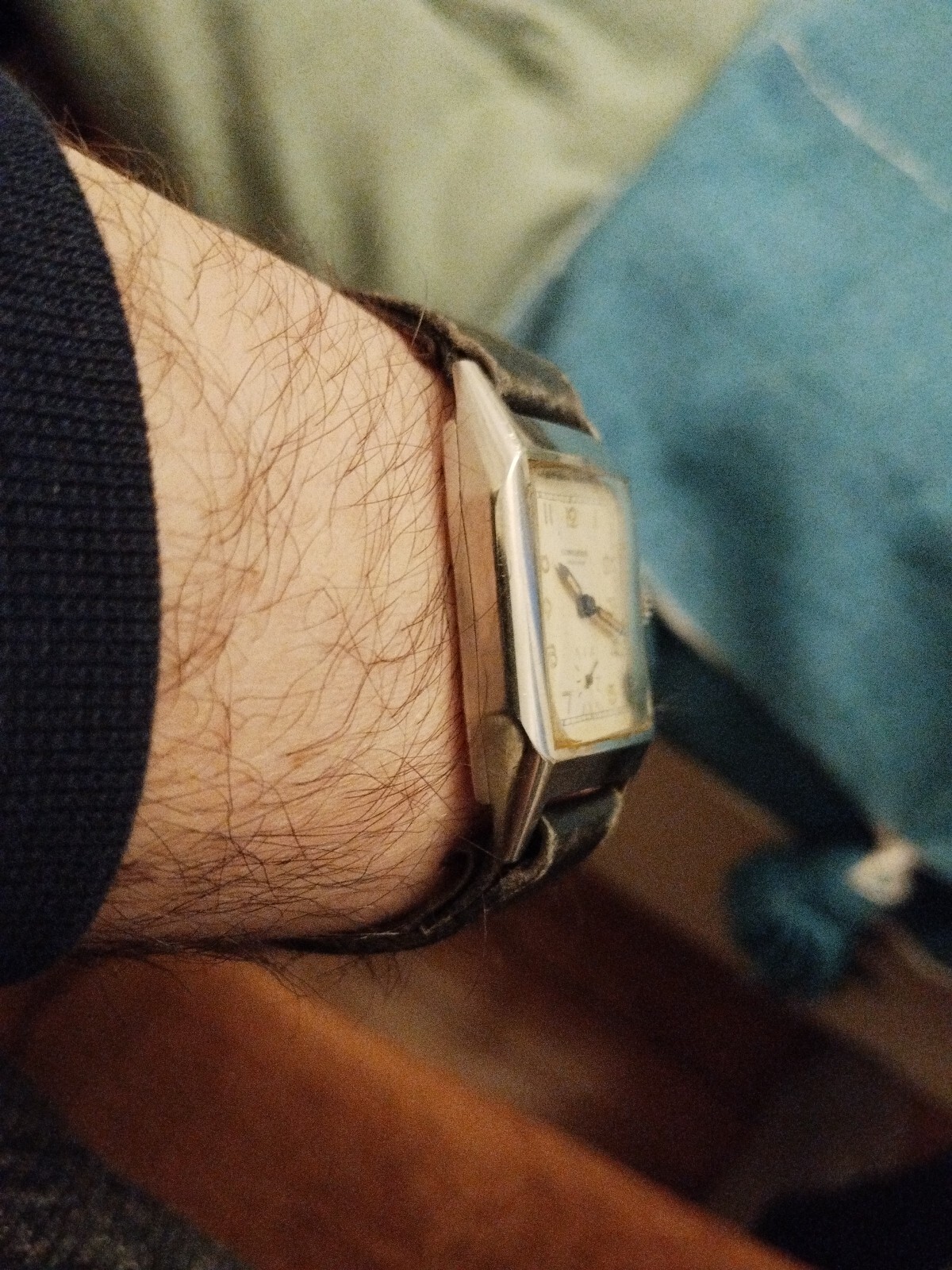 Longines Art Deco Rectangular Mechanical Watch Vi… - image 5