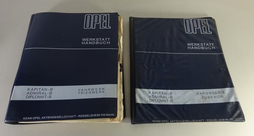 Manual De Taller Opel Kapitän B / Admiral B / Diplomat B De Marzo De 1969