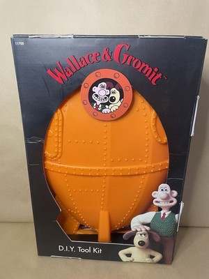 Vintage Wallace & Gromit D.I.Y. Raumschiff Rakete Werkzeugset. Unbenutzt im Karton 1998.