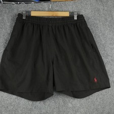 Polo Ralph Lauren Swim Trunks Mens 2XL Black Mesh Lined Pony Logo Shorts