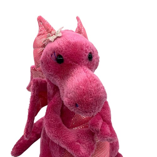 Douglas Cuddle Toys Plush Dazzle the Pink Dragon Stuffed Animal Toy 9.5" - Picture 2 of 7