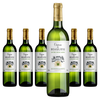 6 x Château de Beaulieu Entre Deux Mers Blanc AOC   2024