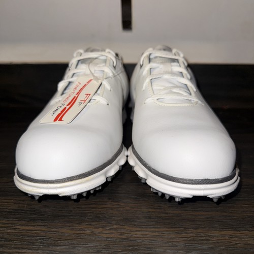 Footjoy FJ Pro SL 53579 White Leather Spikeless Argyle Golf Shoes Mens 10.5 M - Picture 3 of 8