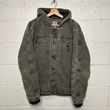 Carhartt Sherpa-Lined Bartlett Hooded Jacket Gravel Grey 102285-039
