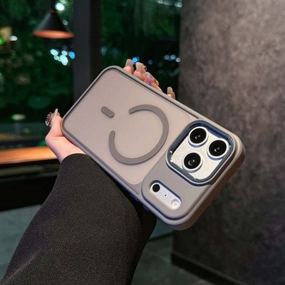 For iPhone 17 Pro Max Air 16 15 14 13 12 11 Skin-Feel Magnetic Rugged Case Cover