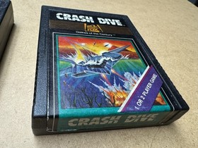 Crash Dive Atari 2600 Game Tested w/ Instruction Manual Working PAL 7800+ Rare