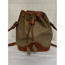 Vintage Hunt Club 100% Leather Drawstring Buc...
