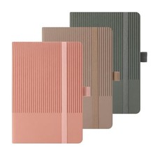 3 Pack Pocket Journal Notebooks A6 Size Small Mini A-Pink, Khaki, Green 3 PACK