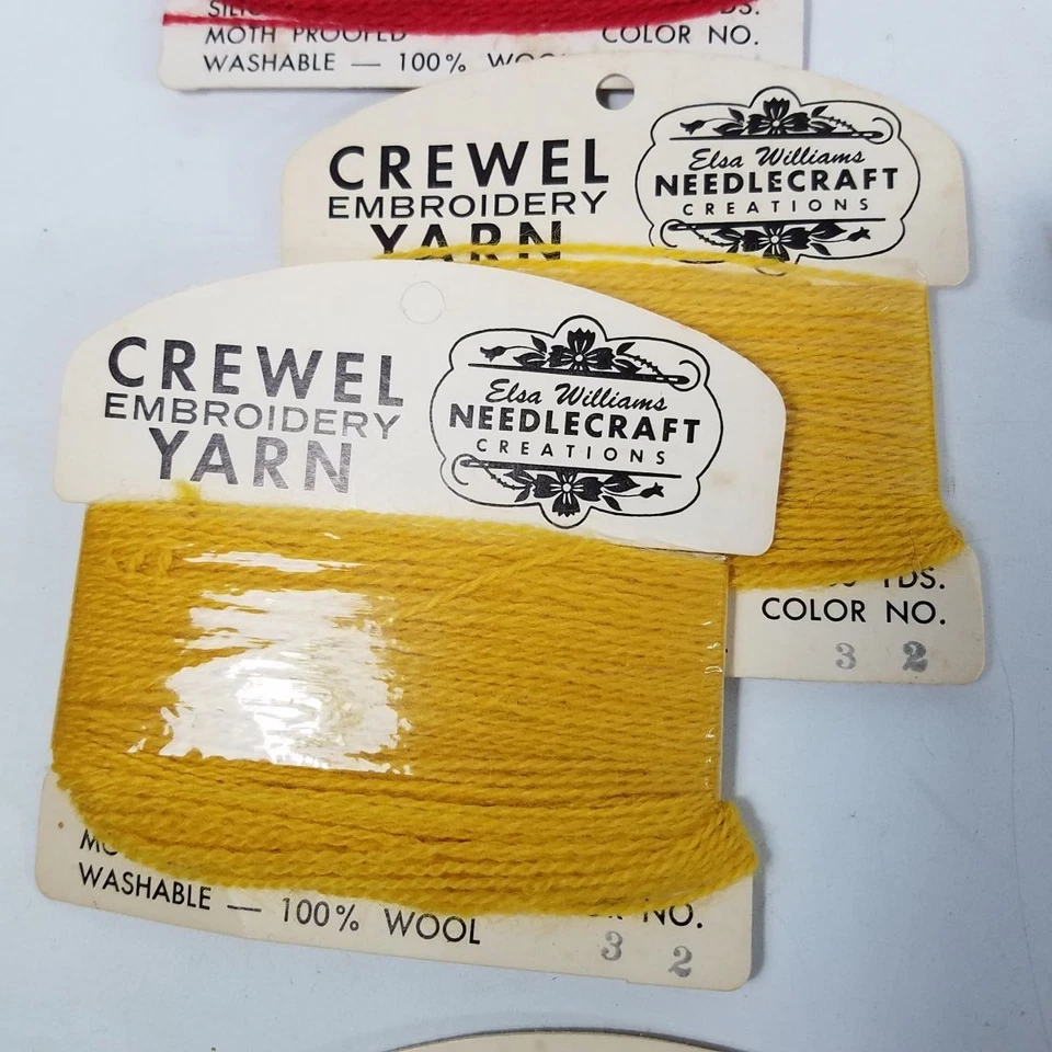 Lot 18 Cards Elsa Williams Crewel Yarn 1-2 3-2 4-2 8-4 9-4 11-2 12-1 5000 - Image 3 of 4