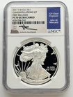 2017-S ASE American Silver Eagle $1 NGC PF70 PR70 UCAM Ultra Cameo Mercanti Coin
