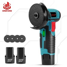 ONEVAN Cordless Mini Angle Grinder 12V Hand Polishing Cut Off Tool with Discs