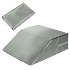 Satin Wedge Pillow Cover Leg Elevation Pillowcase -Silky Smooth Bed Wedge C...