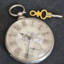 Antique Silver gents M.J. Tobias Liverpool Pocket Watch c1900 W/O ref4445