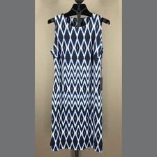 NEW Tommy Hilfiger Dress Womens 4 blue sheath colorful classic
