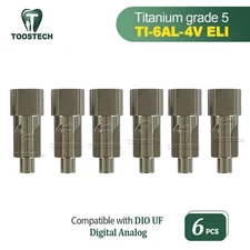 6pcs CAD/CAM digital model analog fits to DIO UF