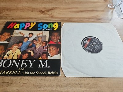 Boney M. Happy song (1984, feat. Bobby Farrell)  [Maxi 12'']