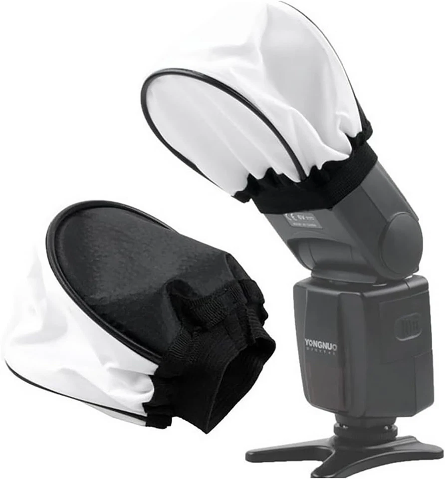 2PCS Universal Flash Bounce Diffuser Cap mit elastischem Verschluss Softbox Diff - Bild 4 von 4