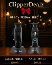 StyleCraft Saber 2.0 Black Clipper + Saber  Trimmer - COMBO