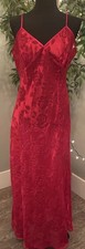 Victorias Secret Dress Vtg Gold Label Babydoll Sheer Slip Floral Red Valentine L