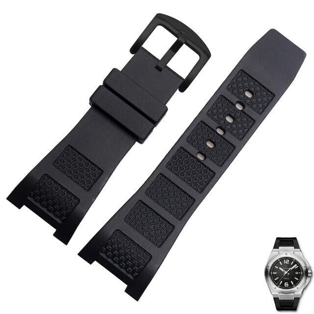 For IWC Ingenieur IW323601 IW323608 Bracelet Watch Band Strap Rubber 30*16mm