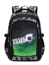 Backpack Boys Elementary School Bags Kids Bookbag Waterproof Durable Green 18"
