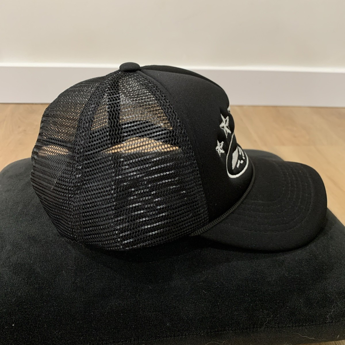 Corteiz 5 Star Trucker Hat Black Adjustable Mesh NWOT No Tag | eBay