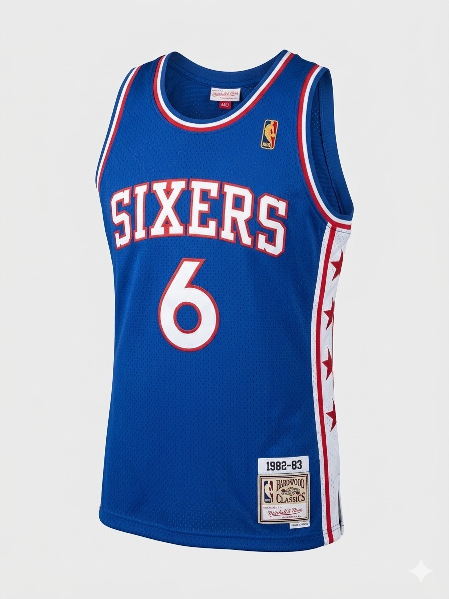 Mitchell & Ness Julius Erving Dr. J Sixers Jersey 1982-83 Hardwood