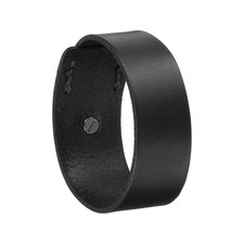 Retro Simple Leather Bracelets Leather Snap Bracelets, Black