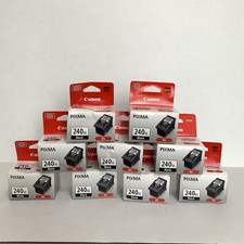 Lot Of 9 Canon Pixma 240XL Black Ink Fine Cartridges